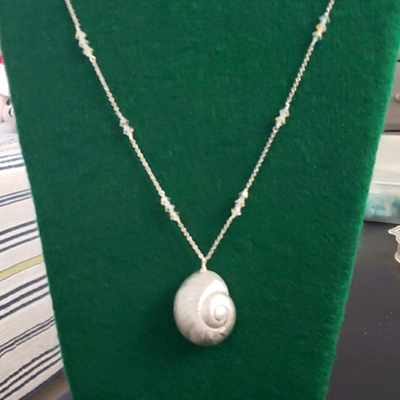 Jewelry Silver Snail Shell Necklace Poshmark